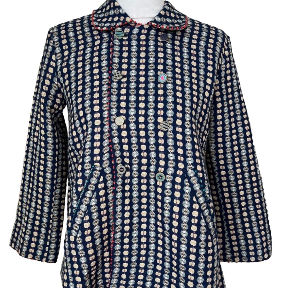 Péro by Aneeth Arora Reversible Wool Swing Coat, Jacket, Size 6-8/Med, Pockets!